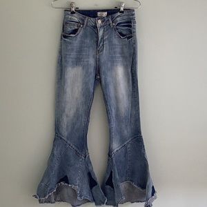 AMERICAN BAZI Super Flare Bottom Jeans